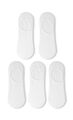 Pack 5 Calcetines Invisibles,BLANCO